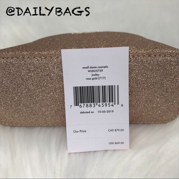 SMALL DOME COSMETIC KATE SPADE JOELEY ROSE GOLD - Picture 8 of 8